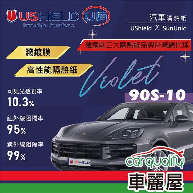 UShield U盾 隔熱紙 Violet 90S-10 車身+後檔 送安裝(車麗屋)