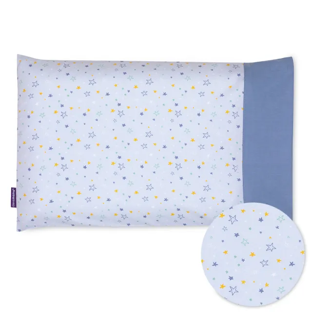【ClevaMama】防扁頭幼童枕+枕套 12個月以上適用(超值優惠組 枕頭套 嬰兒枕頭套)