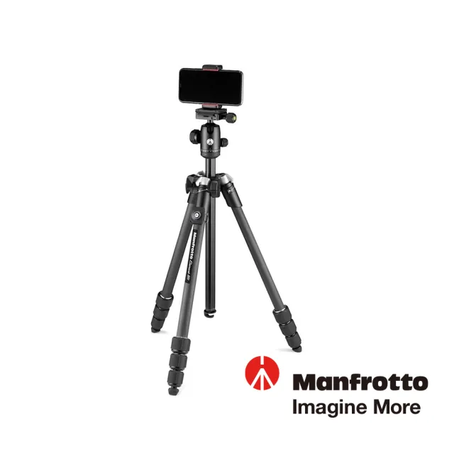 【Manfrotto 曼富圖】Element MII 碳纖套組 附手機夾&遙控器 MKELMII4CMB-BH(公司貨)