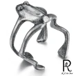 【RJ New York】個性小青蛙復古可調不鏽鋼戒指(2色戒圍可選)