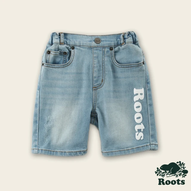 【Roots】Roots 小童- 牛仔短褲(淺藍色)