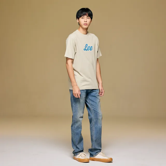 【Lee】男裝 短袖T恤 / 胸前草寫 LOGO印花 共4色 舒適版型(LB402029)