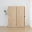 【IDEA】森特4X7尺木質滑門衣櫃/衣櫥(2色任選)