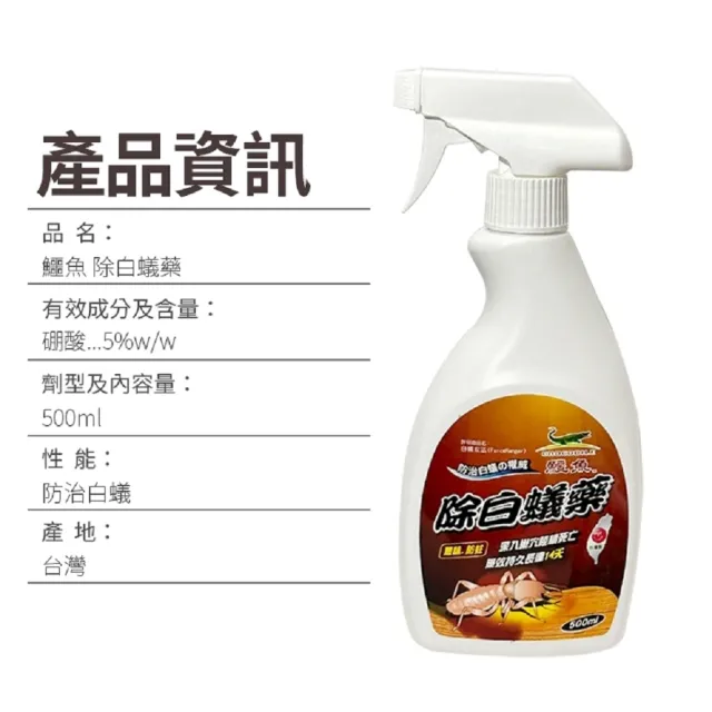 【百貨King】鱷魚除白蟻藥/白蟻餌劑-500ml(白蟻攻法)