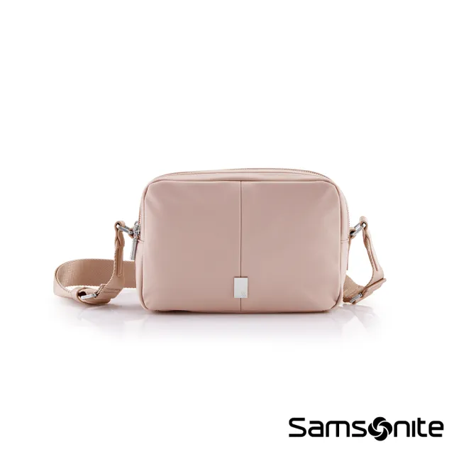 【Samsonite 新秀麗】UP-LINE 時尚優雅輕量尼龍女性雙隔層斜肩包/斜背包(多色可選)