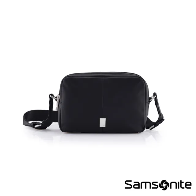 【Samsonite 新秀麗】UP-LINE 時尚優雅輕量尼龍女性雙隔層斜肩包/斜背包(多色可選)