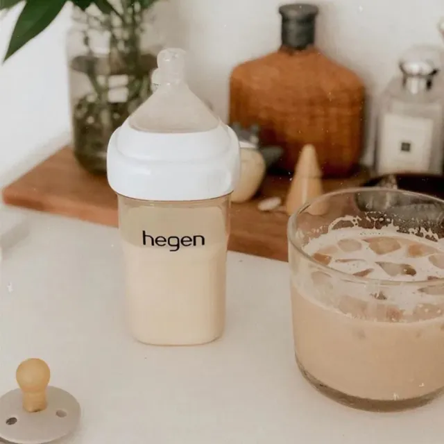 【hegen】金色奇蹟PPSU多功能方圓型寬口奶瓶 240ml(母嬰用品 新生禮 月子中心 不含塑化劑)