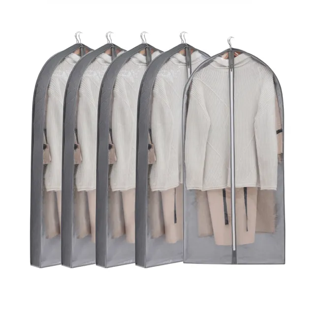 【Londee】大容量立體衣服防塵套 衣櫃掛衣袋 衣物收納防塵罩(60*10*150cm)