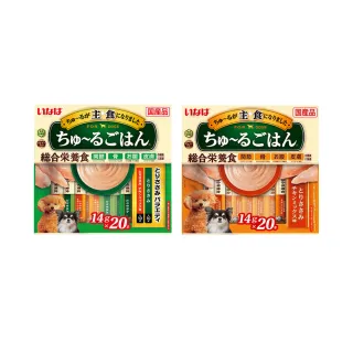 【日本CIAO】INABA汪啾嚕狗糧寵物營養主食肉泥20入/袋(犬用狗飼料點心保健消化皮膚綠茶消臭毛孩補水零食)