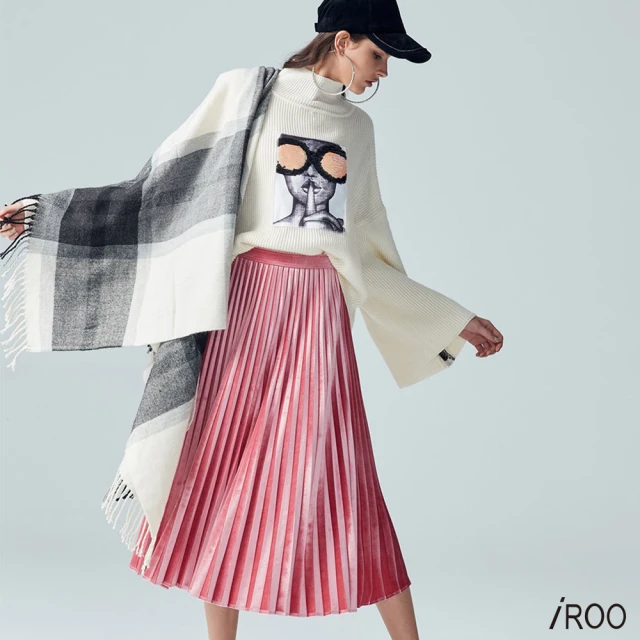 iROO 小Ｖ領綁帶設計無袖洋裝 推薦