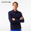 【LACOSTE】男裝-經典巴黎商務長袖Polo衫(藍色)