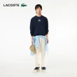【LACOSTE】中性款-經典立體印花運動衛衣(藍色)