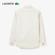 【LACOSTE】男裝-雙面穿純棉工作長袖襯衫(白色)