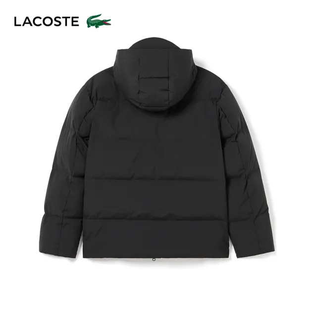 【LACOSTE】男裝-時尚百搭羽絨外套(黑色)