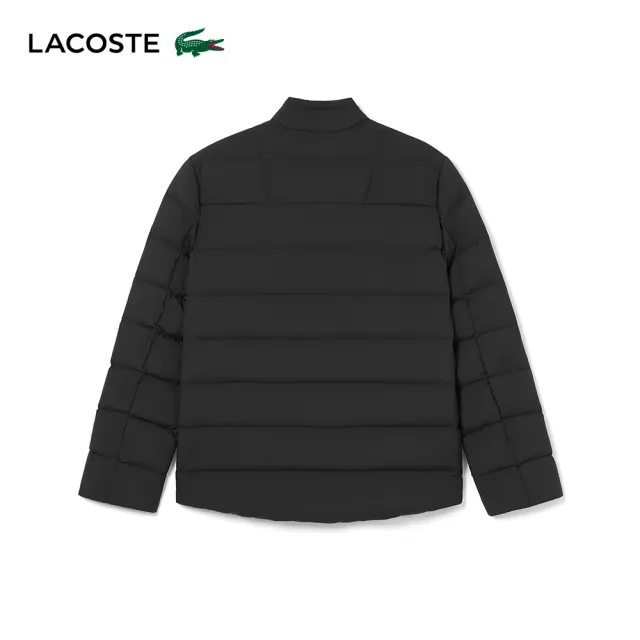 【LACOSTE】男裝-時尚簡約外套(黑色)