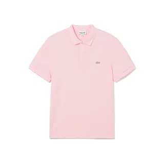 【LACOSTE】男裝-經典巴黎商務短袖Polo衫(粉紅色)