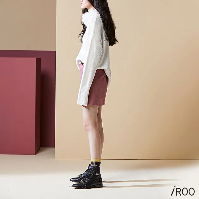 【iROO】條絨A字短裙