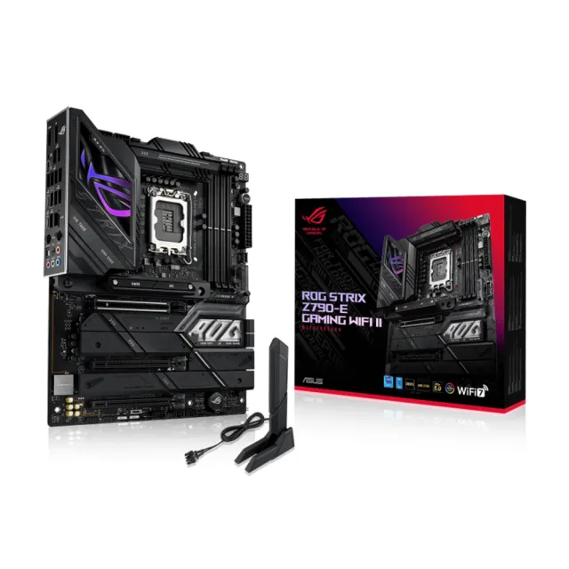 【ASUS 華碩】ROG STRIX Z790-E GAMING WIFI II 主機板+威剛 D5 16G*2/5600 Lancer 白 記憶體(組合10-2)