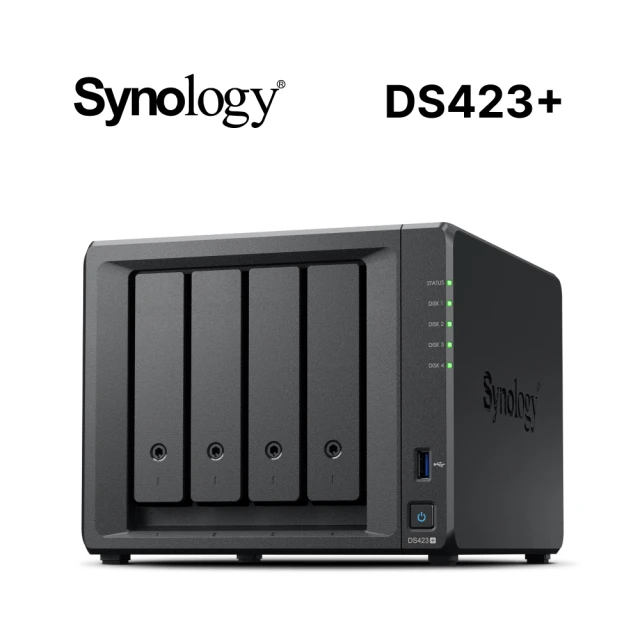 Synology 群暉科技Synology 群暉科技 搭 WD 8TB x4 ★ DS423+ 4Bay NAS 網路儲存伺服器