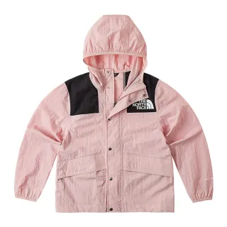 【The North Face 官方旗艦】北面兒童粉紅色UPF防曬休閒連帽外套｜899BHZI(抗UV)