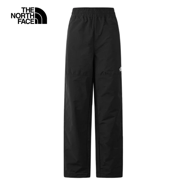 The North Face 北面女款黑色防風防潑水舒適彈力褲腳休閒束口褲｜83TBJK3