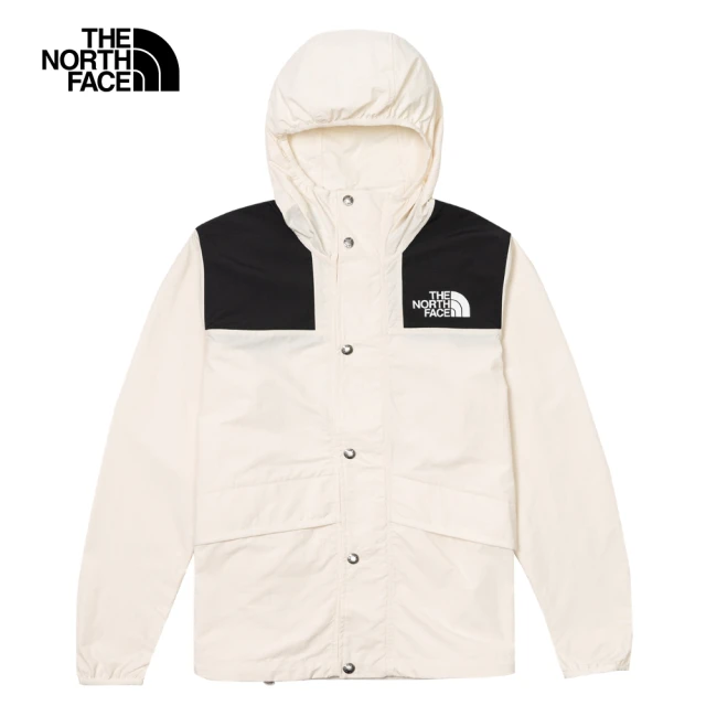 The North Face 北面男款米白色防潑水防風外套｜5JYNQLI