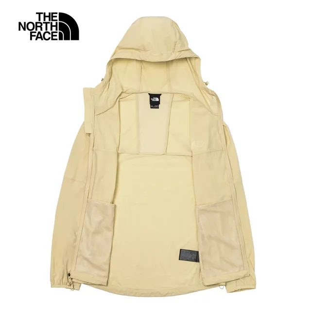 【The North Face 官方旗艦】北面男款卡其色防潑水防曬涼感防風外套｜87VW3X4