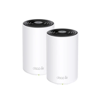 【TP-Link】二入組-Deco XE75 WiFi 6E AXE5400 三頻Gigabit 真Mesh 無線網路網狀路由器(Wi-Fi 6E分享器)