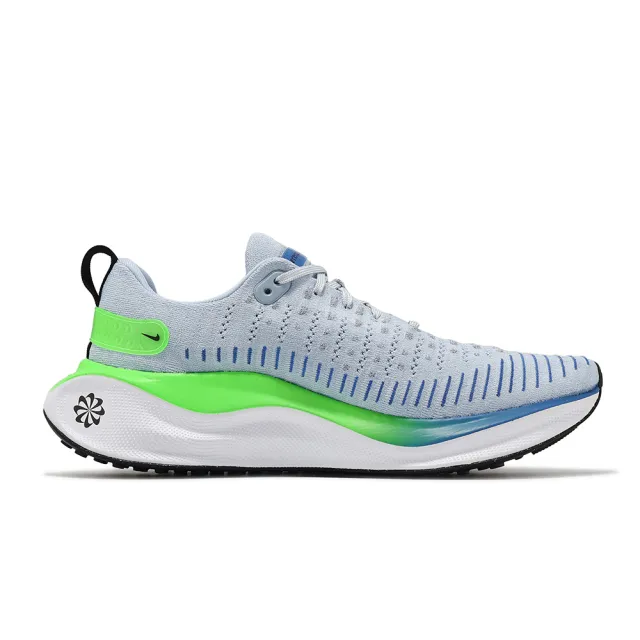 【NIKE 耐吉】慢跑鞋 ReactX Infinity Run 4 男鞋 藍 綠 白 針織 回彈 路跑 運動鞋(DR2665-402)