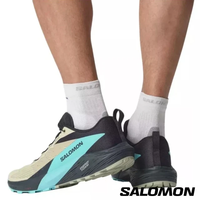 salomon 男 SENSE RIDE 5 野跑鞋(苜蓿綠