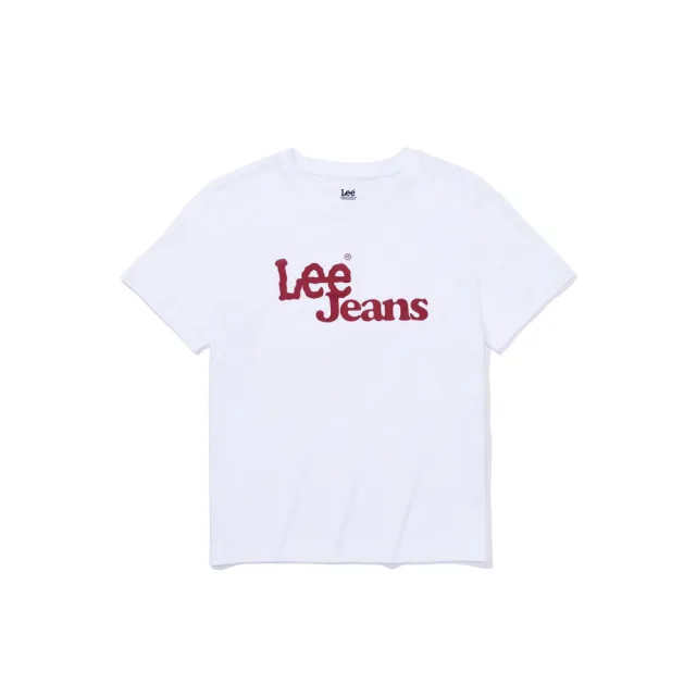 【Lee 官方旗艦】女裝 短袖T恤 / Lee Jeans 共2色 標準版型(LB402038179 / LB402038K14)
