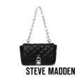 【STEVE MADDEN】BADELA 不規則珍珠菱格肩背包(黑色)