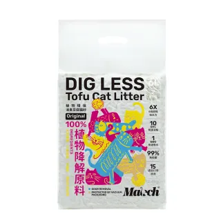 【喵趣】植物環保消臭豆腐貓砂2.0mm 6L/包(貓沙 豆腐沙 10秒快速溶解 可沖於馬桶)