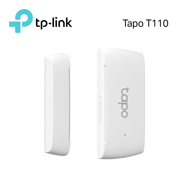 【TP-Link】Tapo T110 智慧門窗防盜感應器(CR鈕扣電池/即時監控/簡易安裝/Tapo APP)