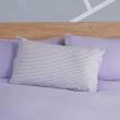 【YVONNE 以旺傢飾】100%美國純棉印花枕套-條紋拼接 薰衣草紫(1入)