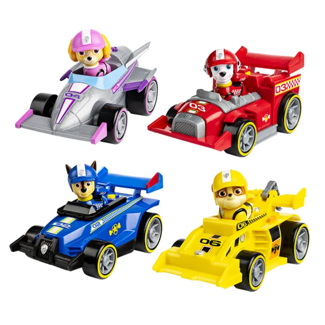 【paw patrol 汪汪隊立大功】極速賽車救援系列音效迴力車(汪汪隊立大功卡通特別篇:極速賽車救援主題)