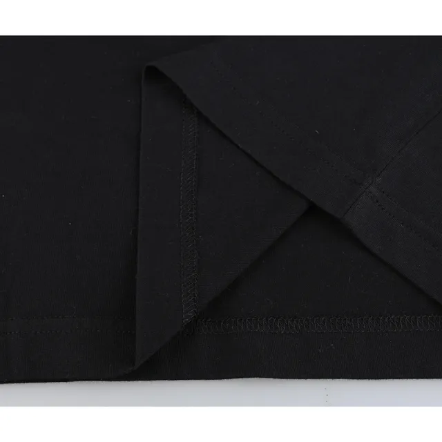 【Y-3 山本耀司】Y-3背後印花LOGO純棉V領短袖T恤(男款/黑)