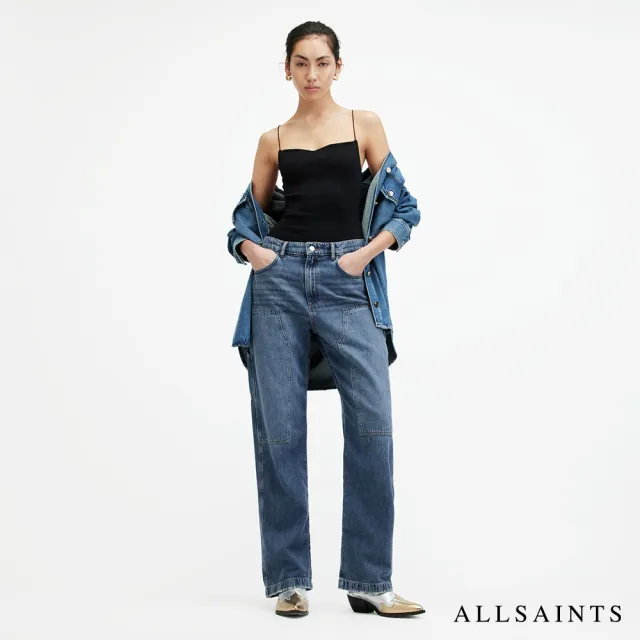 【ALLSAINTS】MIA CARPENTER 寬鬆中低腰牛仔褲 WE999Z(直筒寬褲版型)