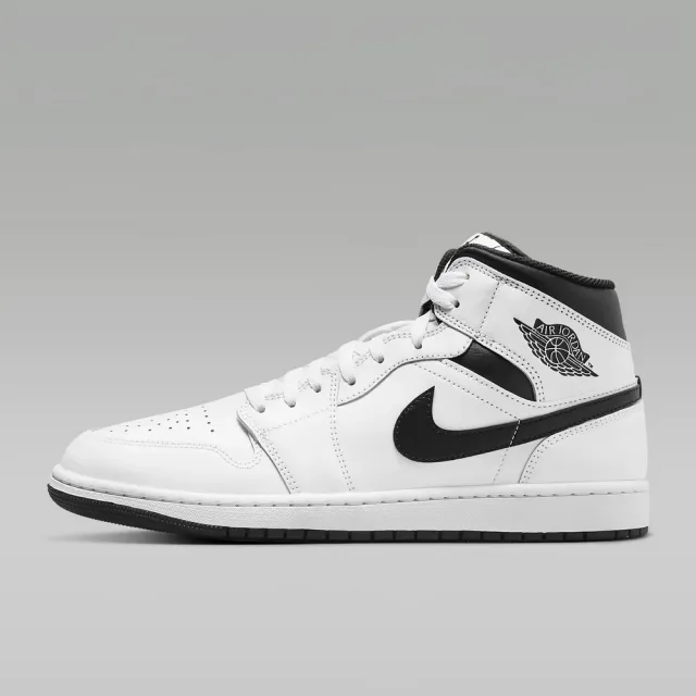 NIKE 耐吉】籃球鞋運動鞋AIR JORDAN 1 MID 男鞋白黑(DQ8426132) - momo 