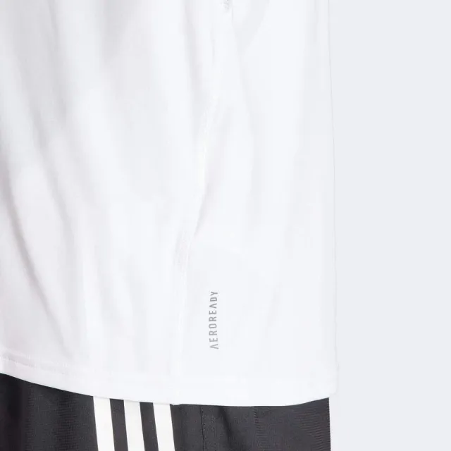 【adidas 愛迪達】Adizero E Tee 男 短袖 上衣 亞洲版 運動 慢跑 訓練 修身 吸濕排汗 白(IN1157)