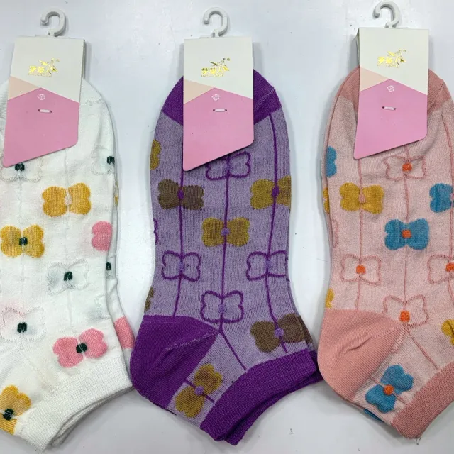 【Socks Form 襪子瘋】清新花朵日系棉質短襪/踝襪/棉襪/船型襪/女襪(5色)