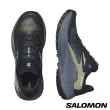【salomon官方直營】女 GENESIS 野跑鞋(碳藍/色調灰/綠)