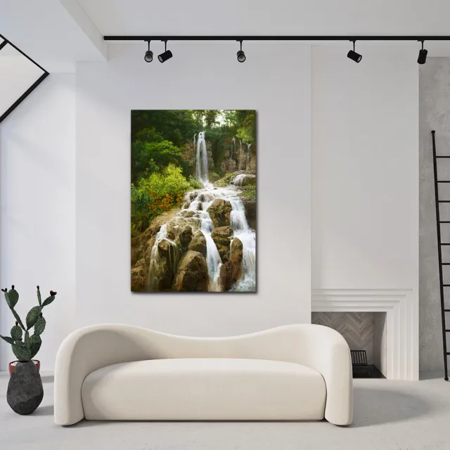 【御畫房】春水長流 國家一級畫師手繪油畫60×90cm(VF-67)