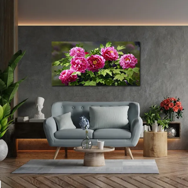 【御畫房】花開富貴 國家一級畫師手繪油畫60×120cm(VF-61)