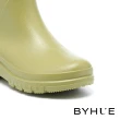 【BYHUE】活潑可愛軟芯圓頭厚底長筒雨靴(綠)
