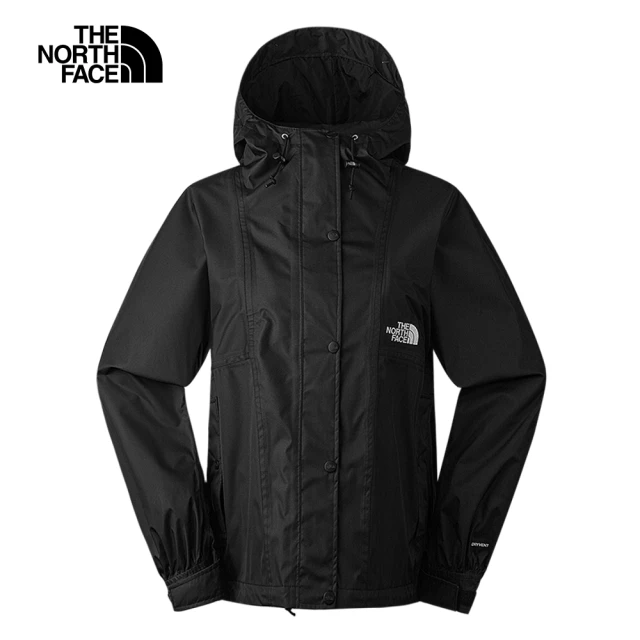 The North Face TNF 防水透氣連帽外套 W MFO RAIN TOP JACKET - AP 女 黑(NF0A8BABJK3)