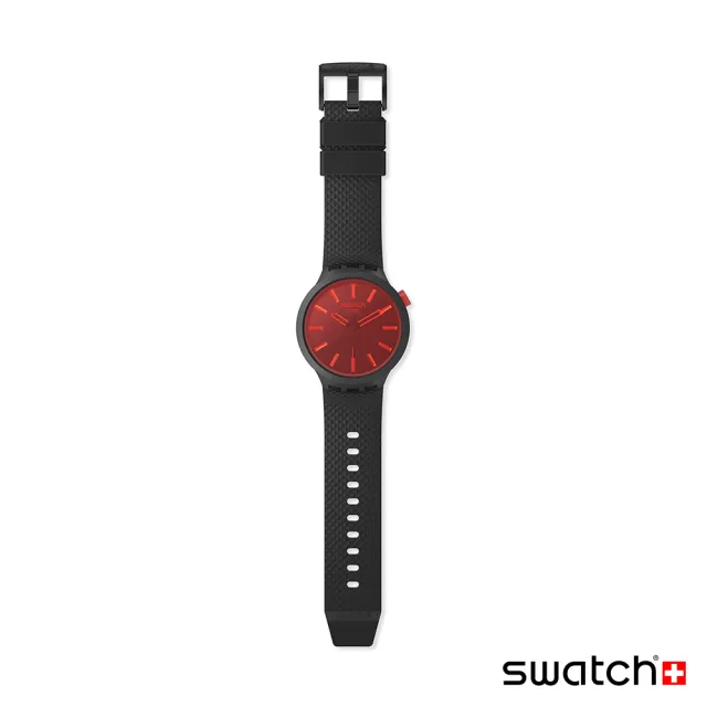 【SWATCH】MIDNIGHT MODE 大錶面手錶/男錶/女錶/瑞士製造 SB05B111(47mm)