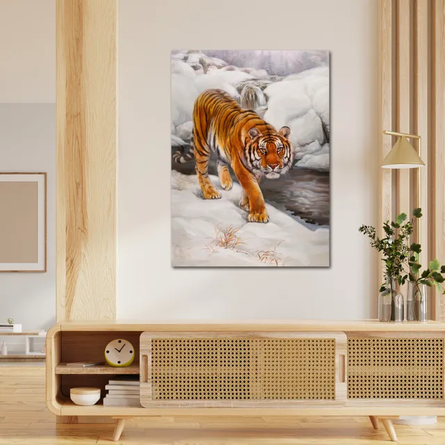 【御畫房】王者雄風 國家一級畫師手繪油畫60×90cm(VF-107)