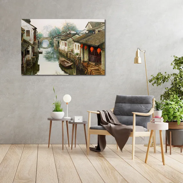 【御畫房】江南印象 國家一級畫師手繪油畫60×90cm(VF-16)