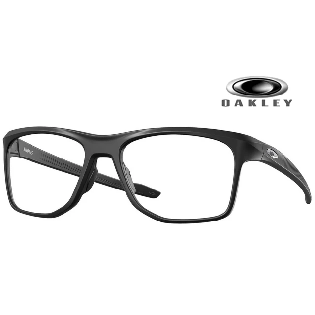 OakleyOakley 奧克利 Knolls 三點貼合舒適輕量設計 運動休閒光學眼鏡 OX8144 01 55mm 霧黑 公司貨